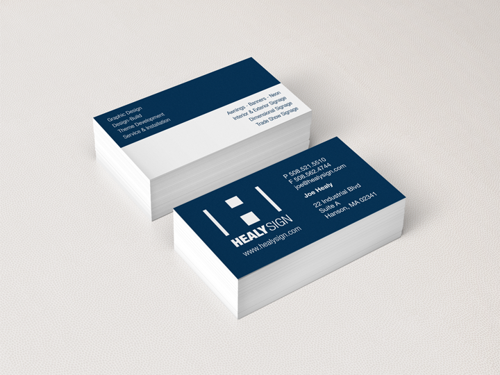 Healy Sign Business Cards